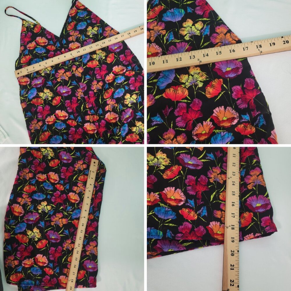 Topshop Multi-Color Poppy Floral 90s Artgirl Quirky Cropped Wide-leg Jumpsuit - Picture 8 of 9
